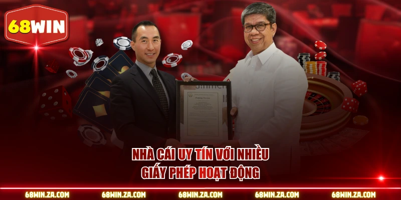 Nhà cái uy tín với nhiều giấy phép hoạt động